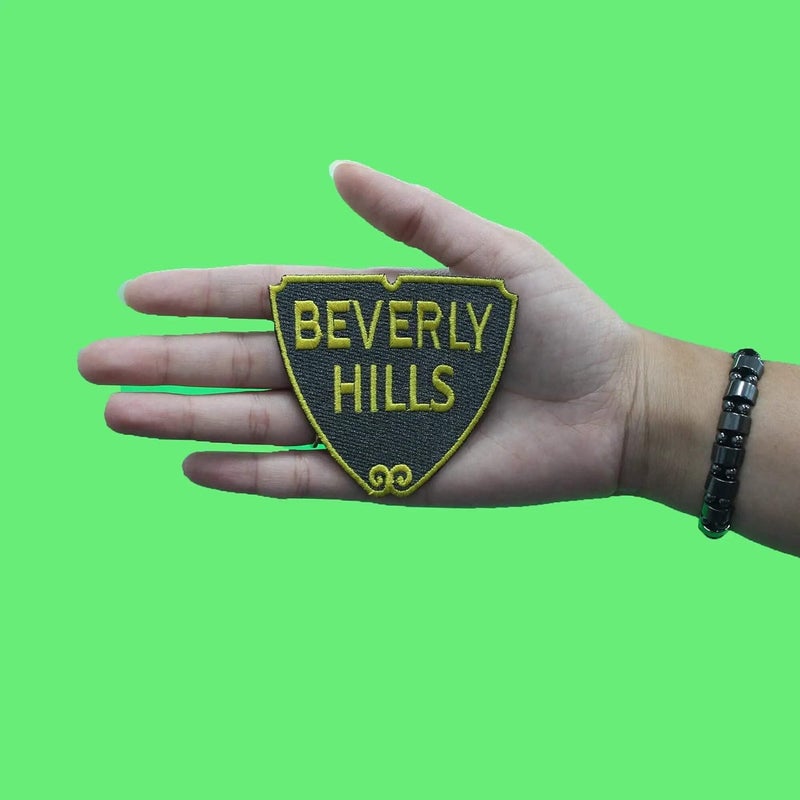 Patch Collection Beverly Hills Street Sign Patch Travel California Embroidered Iron On - Image 2